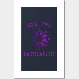 Hex The Patriarchy Femіnist Witch Funny Magical Mystical Magic sun Posters and Art